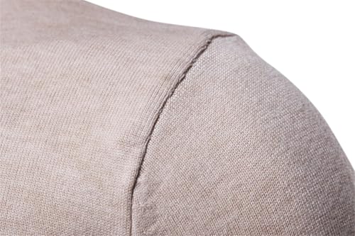 Men Winter Warm Turtleneck Sweater Fashion Solid Long Sleeve Slim Fit Knitted Pullovers Top4