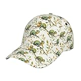 Gorra de béisbol para mujer y hombre, verde camaleón, estampado ajustable, gorra de béisbol para mujer y hombre, gorra deportiva para papá