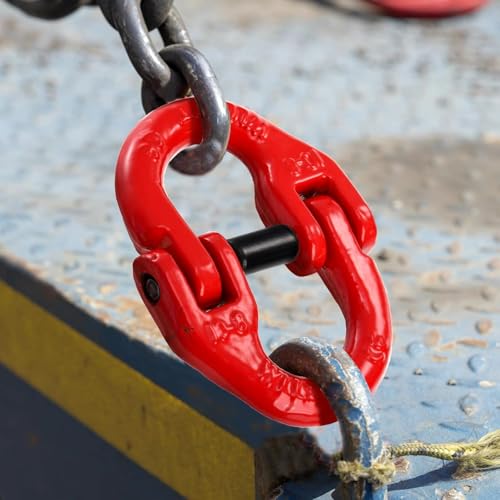Maillon d'accouplement G80 de 2000 kg pour connecteur de chaîne rouge