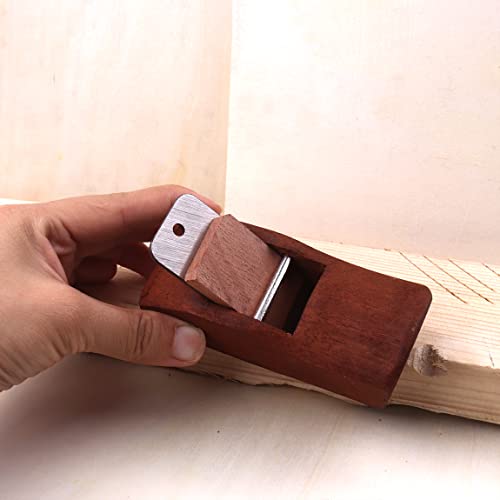 Atoplee Wood Hand Planes, Mini and Portable Woodworking Edge Trimming Plane for Edge Rounding Corner Rounding, with 1 Planer Blade and 1 Wood Fixer - Image 4