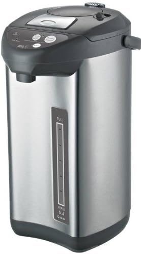 5.4 Quart (5L) Stainless steel Electric Hot Water Kettle, Electric Hot Pot, Hot Water Urn and Dispenser. With 3 Dispense Functions including Manual Dispense Pump and Special Shabbat/Holiday Mode