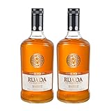 Graduacion alcoholica de 30% Licor de Miel Ruada de 70 cl - Elaborado en Galicia - Bardinet (Pack de 2 botellas)