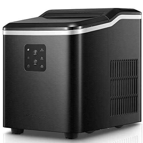 Edelstahl Eiswürfelmaschine mit 2 Eiswürfelgrößen, 14 kg 24 St,...