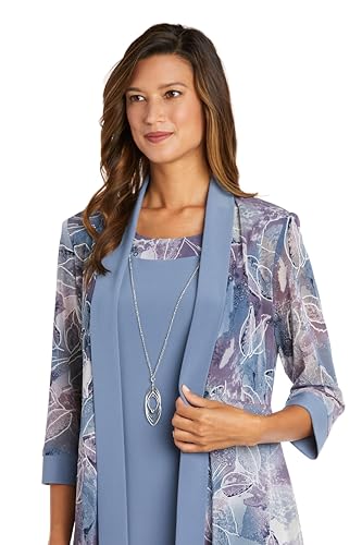 R&M Richards Women's Plus Size Formal Jacket Dress2