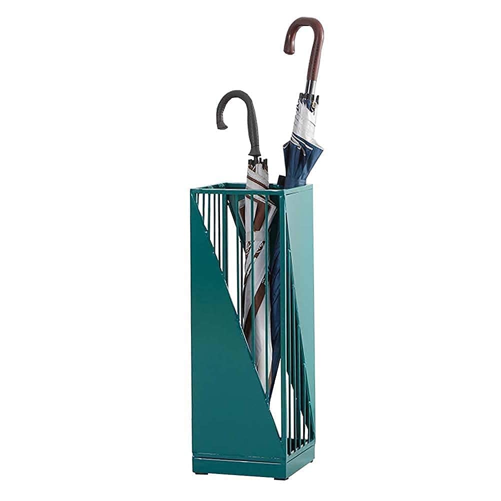 Porte-parapluies en fer creux vert pour organiser vos jours de pluie