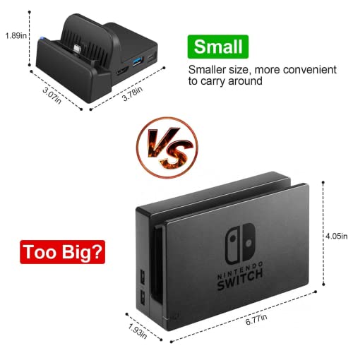 image for FALUBS Switch Dock for Nintendo Switch, Portable Nintendo Switch Docki
