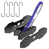 QWORK® Bremskolbenrücksteller, Ratschen Bremskolben Rücksteller, Bremssattel Werkzeug Auto mit 4 Haken
