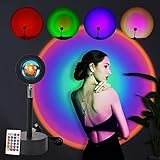 wohnzimmer lampe modern dimmbar 🌈Als perfektes Geschenk - PAIPU Sunset Lamp Projektor wird mit einem USB-Kabel geliefert das kann mit einem PC, Laptop, Power Bank oder USB-Stecker verbunden werden, um zu verwenden. Diese sunset lamp ist eine sehr modische und beliebte Dekoration für Wohnkunst, Es ist auch ein perfektes Geschenk für Ihren Freund oder Verwandten am Geburtstag, Weihnachten, Valentinstag