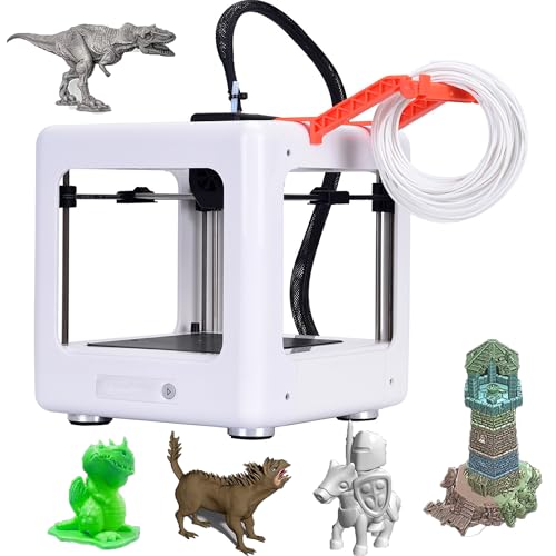 Imprimante 3D, imprimante 3D de bureau portable, 230 ℃ Buzle à haute température, impression de haute précision, plate-forme magnétique détachable, avec un logiciel de modélisation facile à utiliser