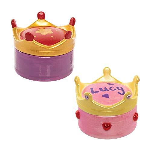 Ma Couronne De Princesse Boîte Avec 1 Couronne, Paillettes Et Pompons