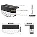 Lightkeeys Solar Fence Lights Outdoor,6 Pack Solar Deck Lights,8 Fixed Colors ＆ Color Changing Modern Solar Powered,Waterproof LED for Step Stair Patio Backyard Porch Railing Halloween Christmas