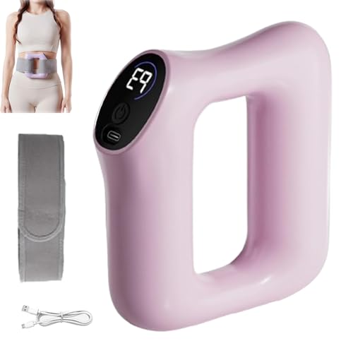 Multifunctional Full Body Fascia Ring,Fascia Blaster,8-Speed Adjustment,Cordless Rechargeable Body Shaping Machine,for Muscle Knot Relaxtion,Suitable for All Parts of The Body (Pink)