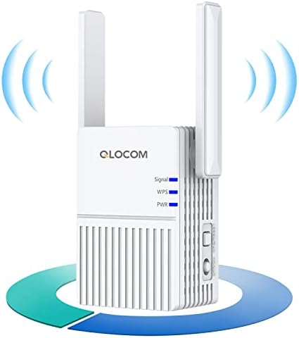 QLOCOM WLAN Verstärker 1200Mbit/s - DualBand WiFi Booster Für Ganzes Haus