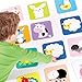 Banana Panda Suuuper Size Memory Matching Kids Game - includes 24 Extra-Large 6” x 6” Cards - Match The Animals or Use as Flashcards - for Toddlers, Boys & Girls, ages 2-4 years