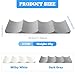 AOQCFS 2 Pcs Fridge Wine Rack， Stackable Fridge Bottle Rack， European Style Non-Slip Wine Rack for Kitchen Bar Picnic Cabinet Cupboard Countertop(Gray+White)