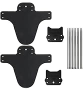2 PCS Mountain Bike Fender Fits 26"/ 27.5"/ 29" Front and Rear Bicycle Mudguard, Mountain Bike an...