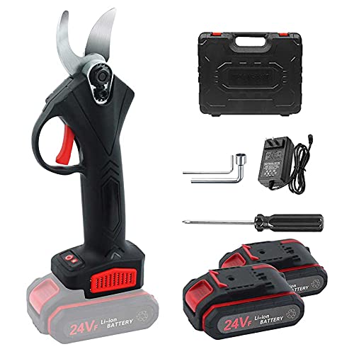 Sécateur électrique Sécateur Professionnel Sans Fil, Coupe-branche pour Coupe-branches avec 2 Piles Rechargeables 21V, Diamètre de Coupe de 1 Pouce Cover