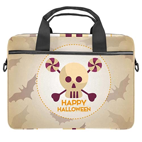 Sacoche ordinateur 13.3 pouces rembourrée et légère motif Halloween beige