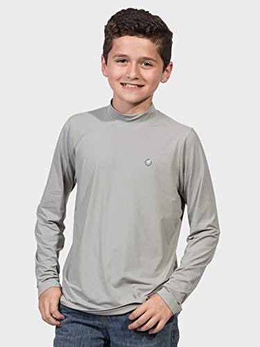 Camisa UV Gola Alta Infantil Masculina Ice Manga Longa Proteção Solar Extreme UV