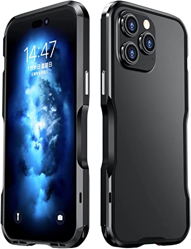 Coque en métal iPhone 14 Pro : cadre aluminium élégant anti-choc