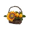   Rustic-Farmhouse-Table-Decor-Spring-Summer-Tabletop-Basket-Decoration-with-Artificial-Sunflowers-Lemons-Magnolia-Leaves-Small-Centerpiece-for-Home-Indoor-Living-Room-Kitchen-Dining-Room-Table