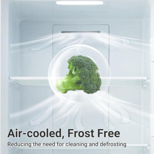 21 cu.ft Upright Freezer, Freezer Upright Frost Free Upright Freezers with LED Display,Stainless Steel Convertible Refrigerator Freezer for Garage,Kitchen Use