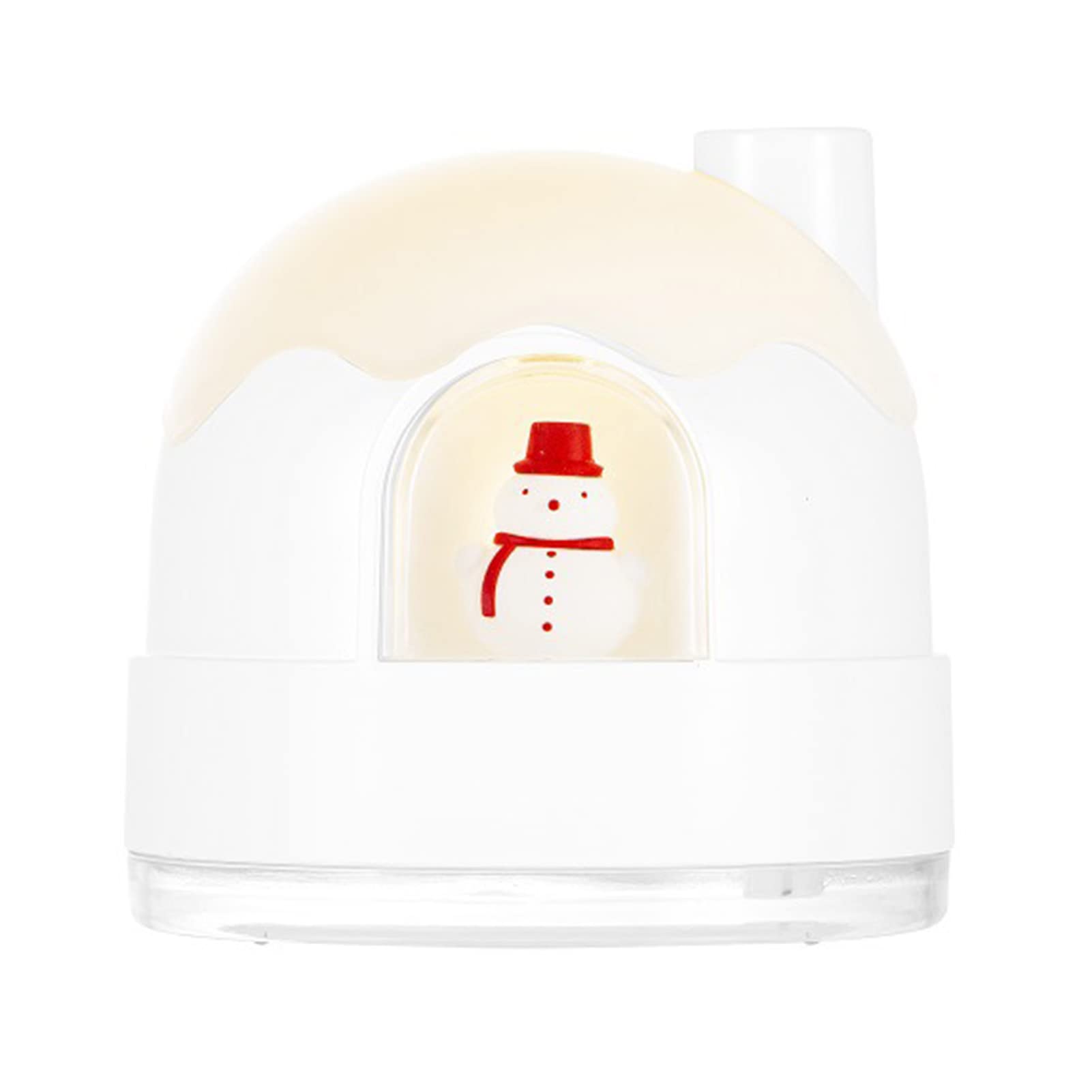 Humidificador de niebla fría con luz nocturna, humidificadores ultrasónicos silenciosos for dormitorio, apagado automático, lindos humidificadores con diseño de casa de nieve for bebés, guardería, tod