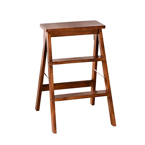 Taburete silla de madera maciza estilo escalera de dos peldaños做工精细 42x48x64cm 2