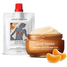 Josie Maran Argan Oil & Sugar Body Scrub + Travel Size Bundle, 2 + 6 wt oz