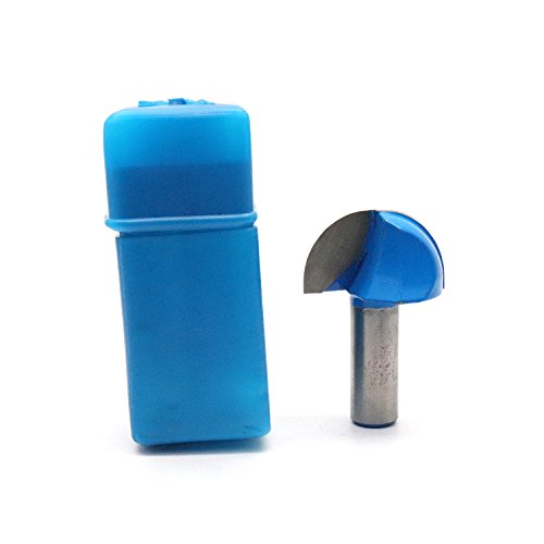 Round Nose Router Bit 1-1/2 Inch Cutting Diameter, 1/2-Inch Shank, Cove Box Router Bit for Woodworking, CNC, Decorative Grooves, Fluting and Edge Profiling in Wood - Thumbnail 5