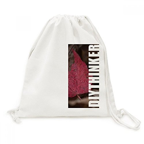 Toile sac cordon robuste avec photo de plante naturelle
