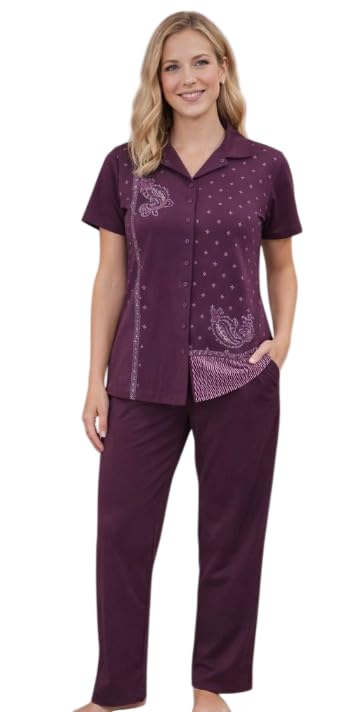 miss wish Cotton Blend Casual Summer Wear Half Sleeve Printed Nightsuits for Women's-picture-30