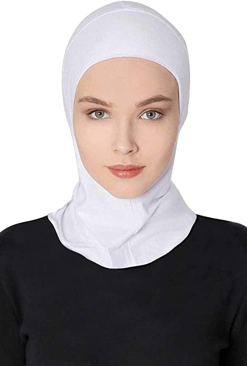 Full Coverage Ninja Hijab Cap for women, Under Scarf hijab, Sports Bonnet, Neck Coverage, easy wear, stretchable Jersey fabric