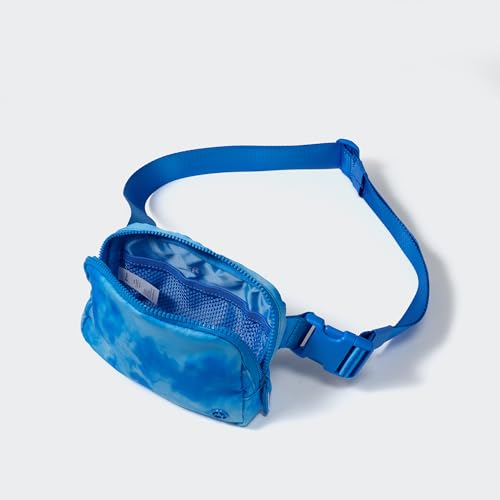 Image of Pander Two Way Zipper Fanny Pack Nylon Everywhere Belt Bag for Women, Water Repellent Waist Packs, Crossbody Bags with Adjustable Strap (Cloud Blue)