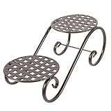 Support de pot de fleurs - polyvalent et utile, le support de jardinière en métal peut être utilisé pour le balcon, la , la salle d'étude, le support de jardinière