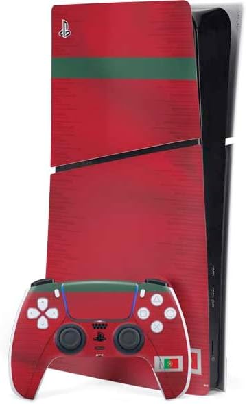 Skinit Decal Gaming Skin Compatible with PS5 Slim Digital Edition Bundle - Portugal Soccer Flag Design