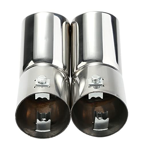 Embout d'échappement double en acier inoxydable durable pour Golf 4 et Bora