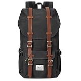 rucksack retro style 🔔【 STRUKTUR DES VINTAGE RUCKSACK 】 Dieser Causal Daypack hat 1 x Hauptfach mit 15 zoll Laptopfach und 4 innere Taschen für Externer Akku, Handy usw; 1 x Vorne Tasche mit Reißverschluss; 2 x seitlichen Taschen für Trinkflasche und Regenschirm.