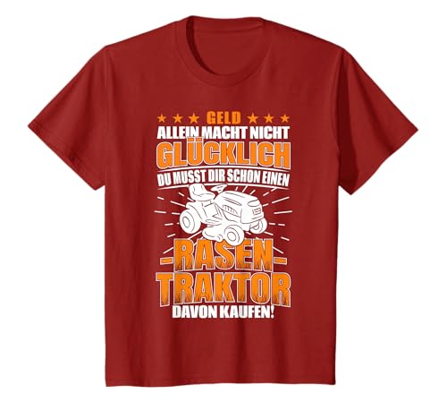 Rasentraktor Geld Allein Macht Nicht Glücklich Aufsitzmäher T-Shirt