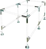 Professional EZ Travel Collection 6-Leg Square Flat Top Fitting Set Baseball Batting Cage, Event Booth, Storage Shed, DIY Backyard Batting Cage (Choose Fitting Size) (Connects 1