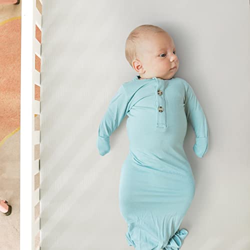 Image of GRSSDER 100% Cotton Muslin Crib Sheet 2 Pack - Breathable & Ultra-Soft Fitted Crib Sheets for Standard Baby & Toddler Mattresses, 52 inchx28 inch with 9 inch Deep Pocket, Snug Fit All-Around Elastic