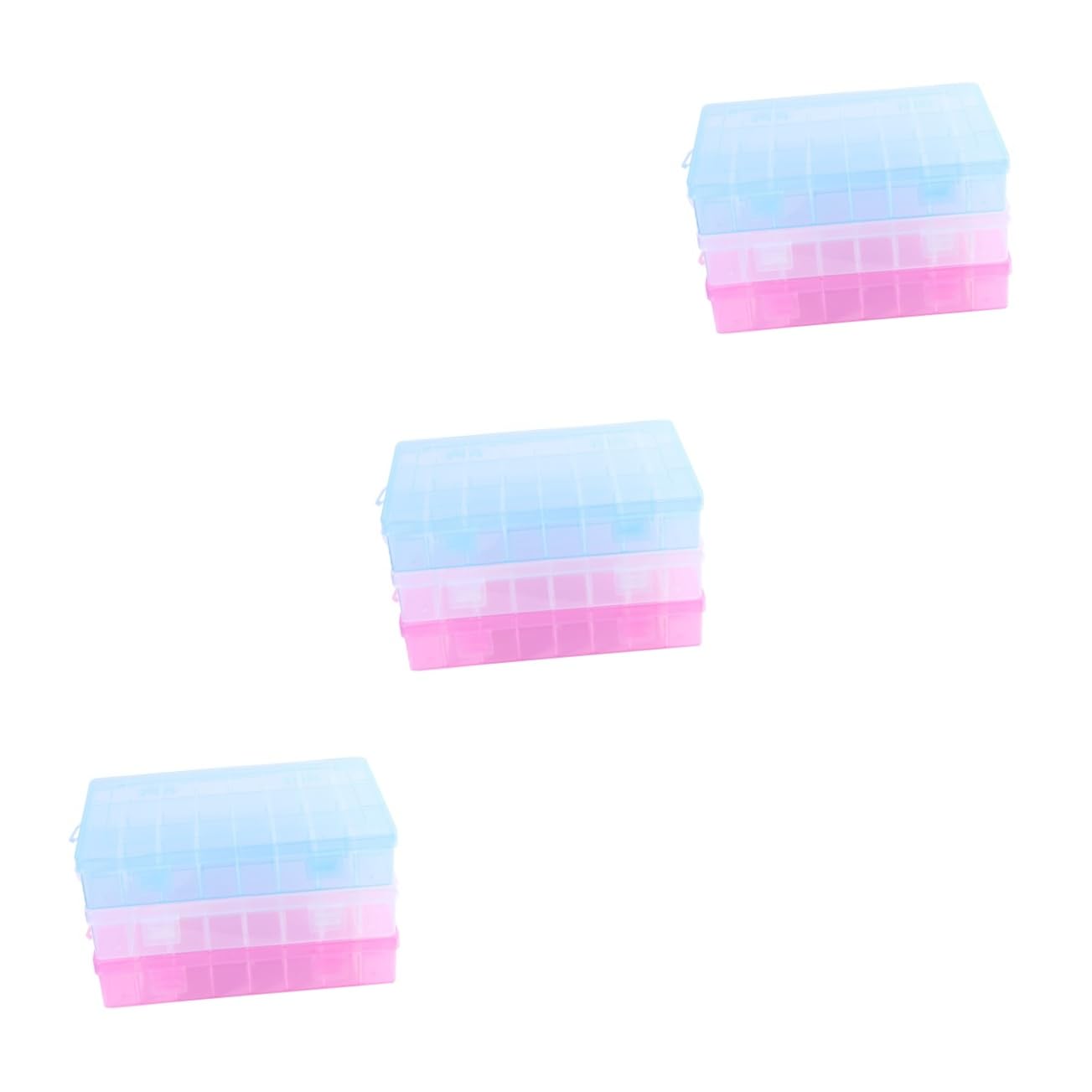 Boîtes de rangement en plastique à compartiments NUOBESTY pour bijoux et perles