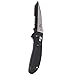 Benchmade - Griptilian 553 Knife, Serrated Tanto, Satin Finish, Black Handle