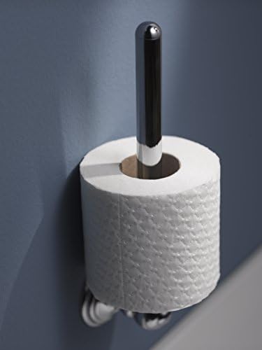 Haceka Allure 1126185 Zinc Alloy Spare Toilet Roll Holder, Silver