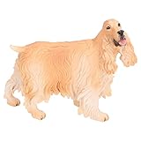 Jouets éducatifs: des figurines Cocker spaniel aux formes réalistes et aux détails excellents, des jouets pour animaux vifs et colorés peuvent attraper la curiosité des enfants et attirer les enfants à identifier des modèles d'animaux.