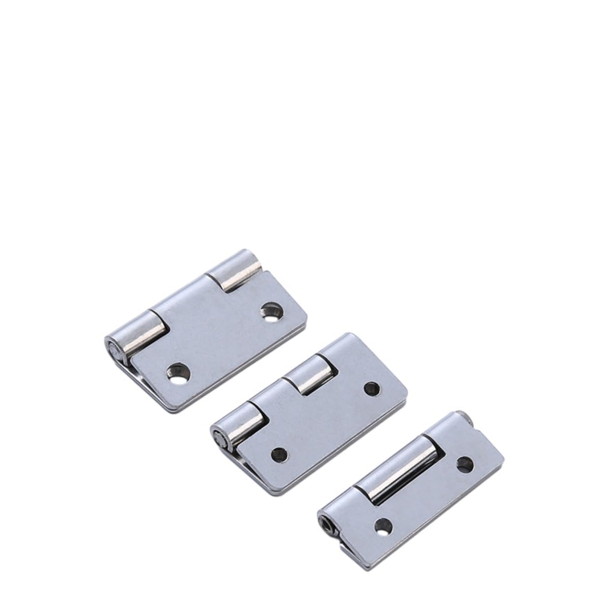 Zawiasy meblowe， Zawias metalowy 4 sztuki pogrubionych drzwi szafki ze stali(5.08 * 0.32cm)