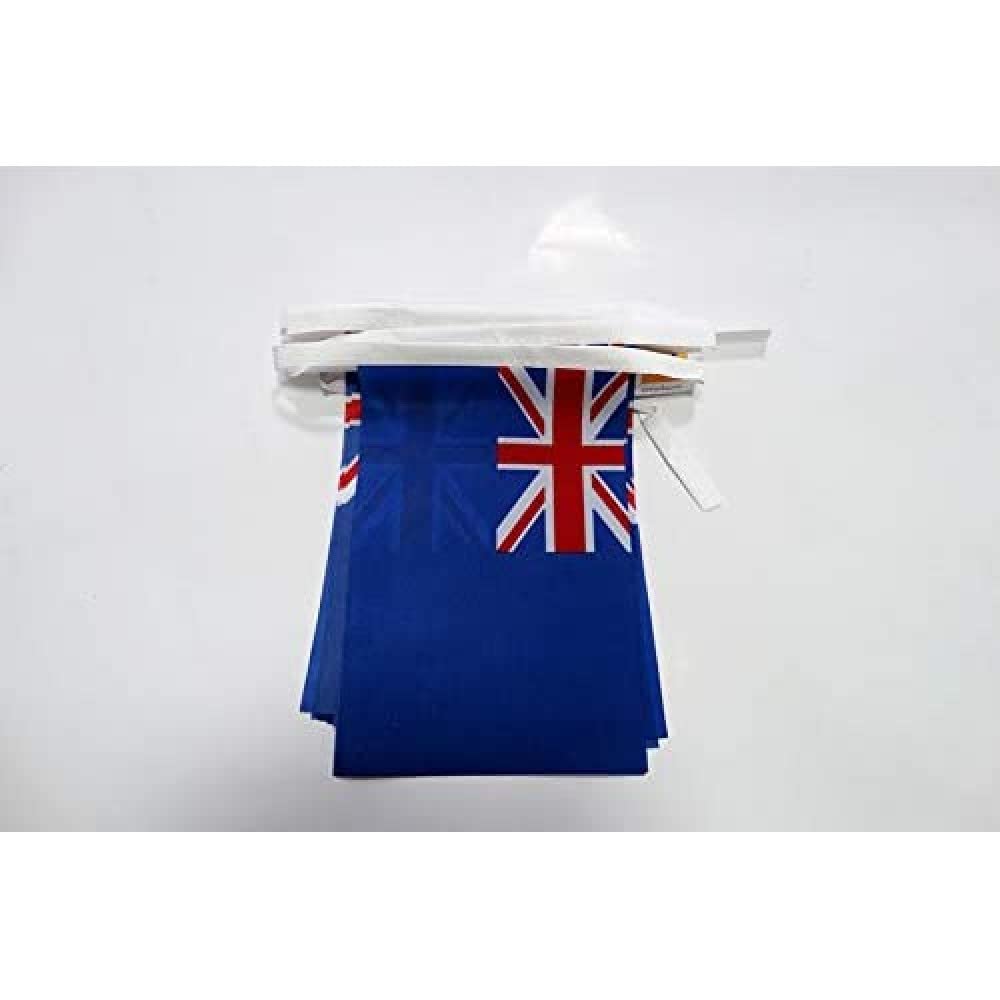 AZ FLAG Blue Ensign Bunting 20 ft 20 flags Light Polyester