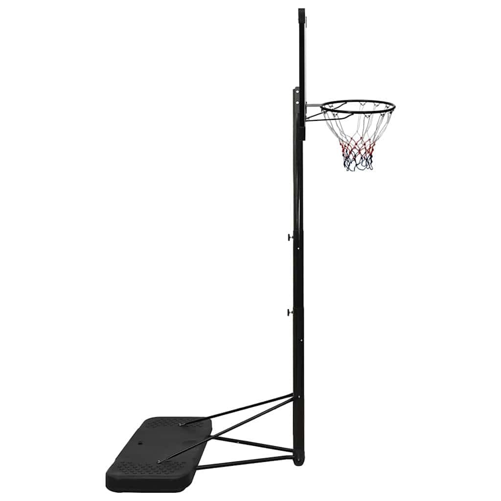 Soporte de baloncesto transparente de policarbonato, altura regulable, 256 – 361 cm, con anillo de acero y red de nailon, independiente, para entrenamiento en interiores y exteriores, juegos