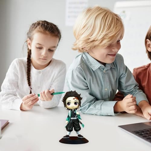 Image of Action Figure- Miniature Toy Figure Special Edition for Car Dashboard, Decoration, Cake, Office Desk & Study Table (Tanjiro)