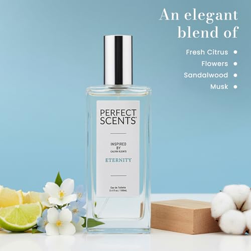 Image of Perfect Scents Fragrances, Inspired by Calvin Klein's Eternity, Women's Eau de Toilette, CLEAN, Vegan, Paraben-Free, Phthalate-Free, Never Tested on Animals, 3.4 Fluid Ounces